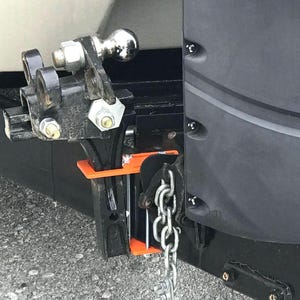 GR Innovations Trailer Hitch Holder | Durable Black Anodized Aluminum | Ideal for 2-2.5 inch RV Trailer Hitch | Made in USA