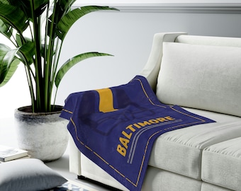 Baltimore Football Velveteen Plush Blanket