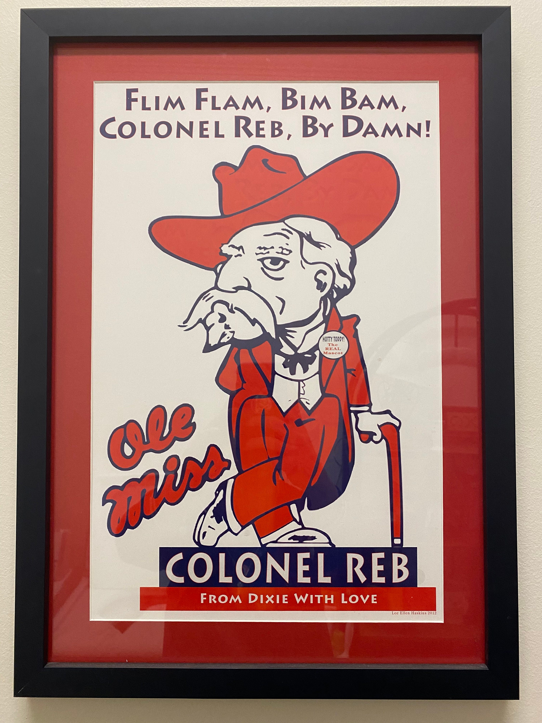 Ole Miss Flim Flam Bim Bam Colonel Reb Print - Etsy India, image size:2250x3000