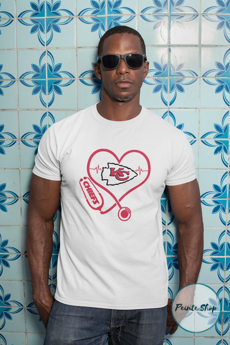 Kansas City Chiefs Heart T-shirt Gift For Kansas City Chiefs Fan KC Chiefs Logo Sweatshirt Chiefs Unisex T-shirt