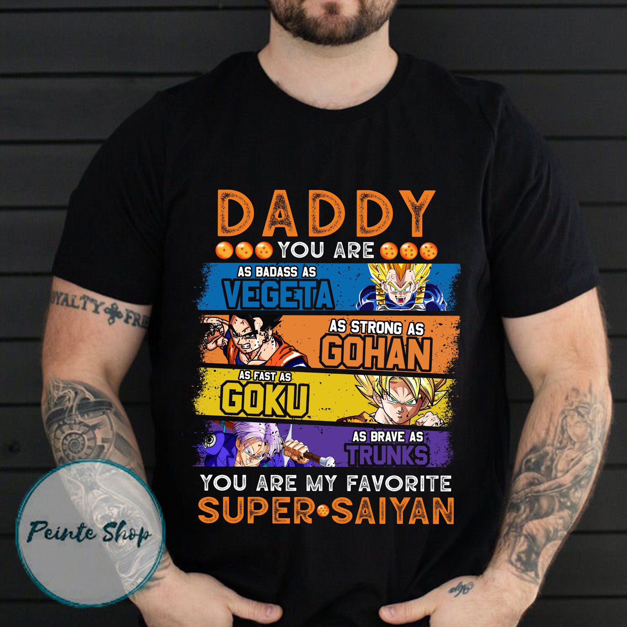 daddy super saiyan shirt