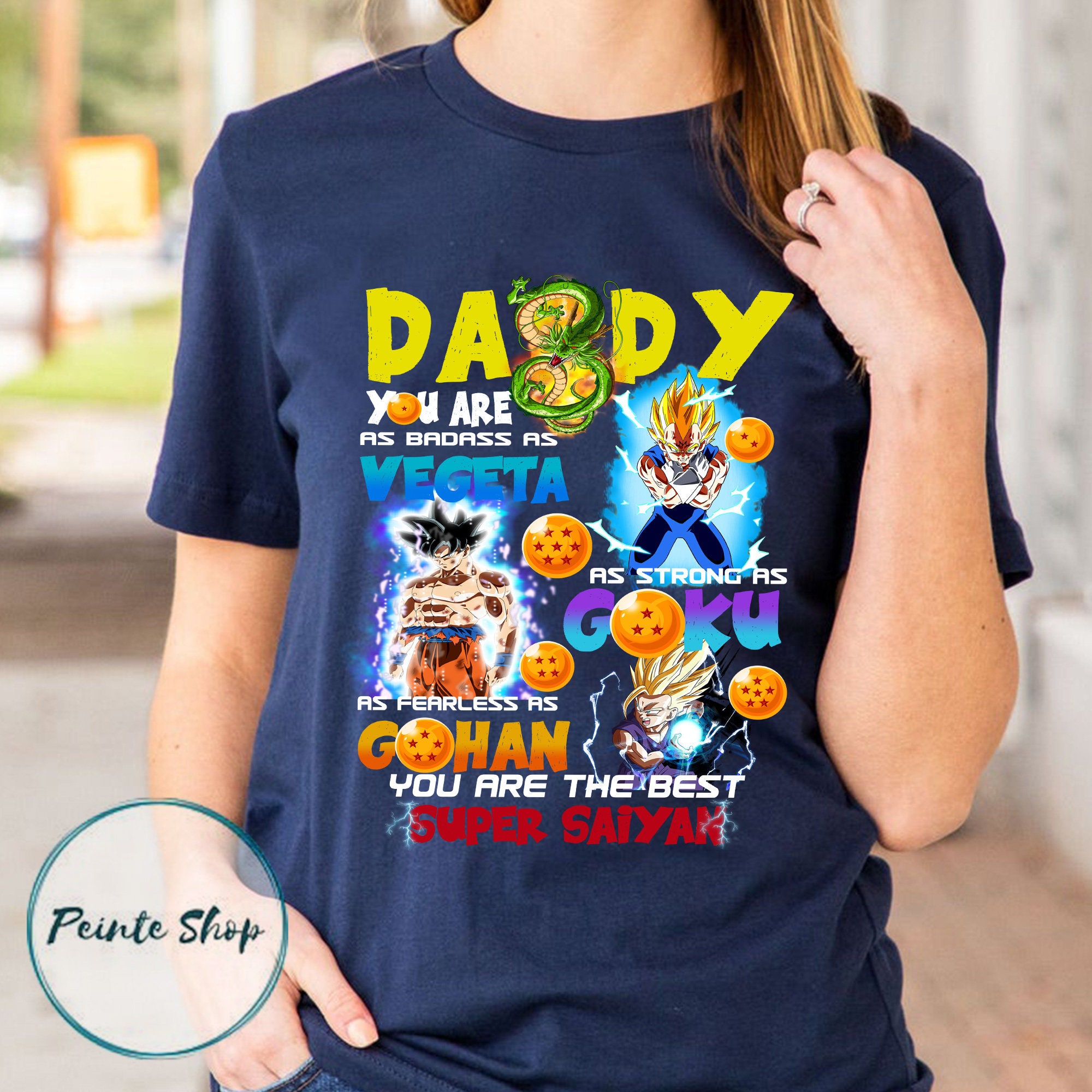 Daddy You Are The Best Super Saiyan Unisex T-shirt, Vegeta Gohan Goku, Best Dad Shirt