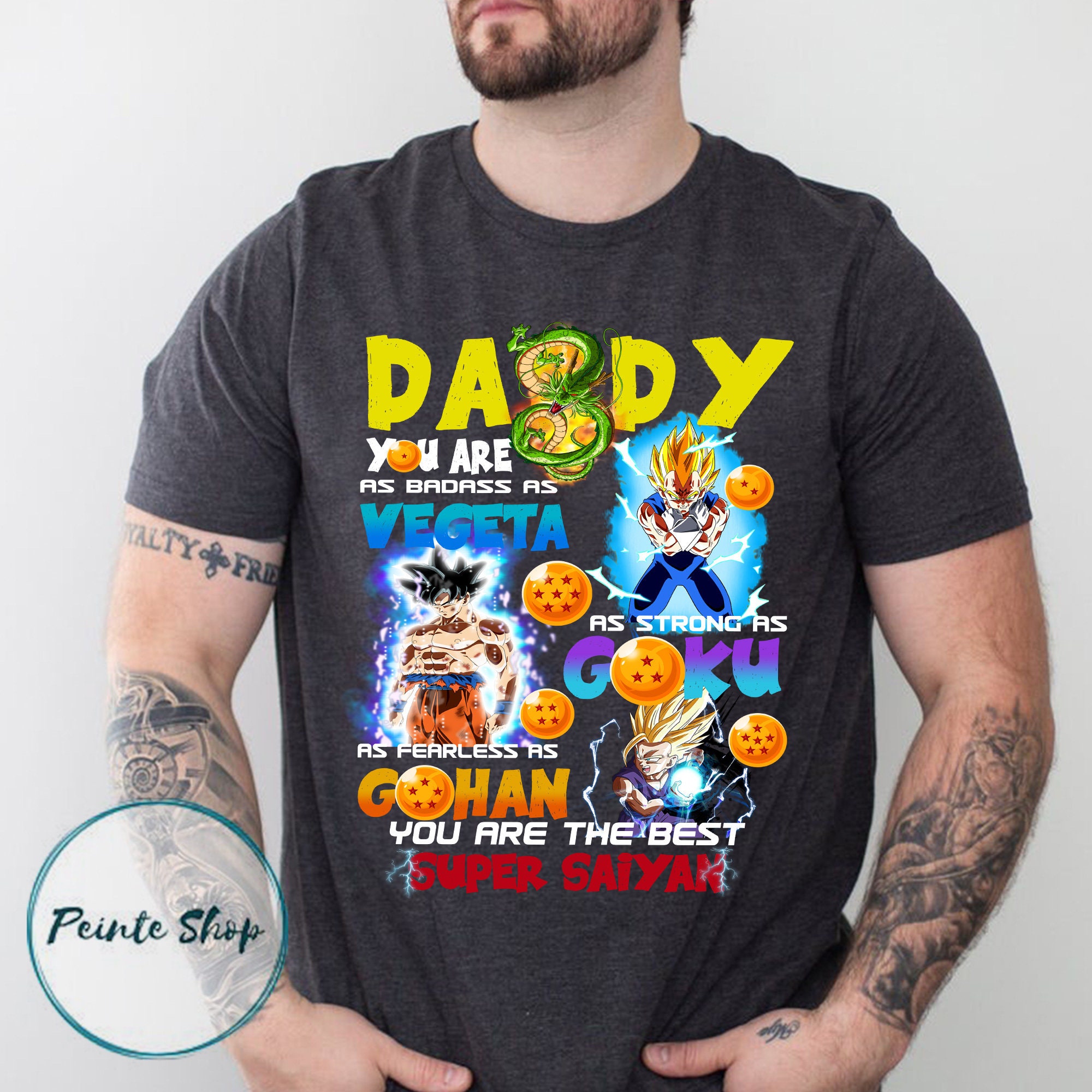 Daddy You Are The Best Super Saiyan Unisex T-shirt, Vegeta Gohan Goku, Best Dad Shirt