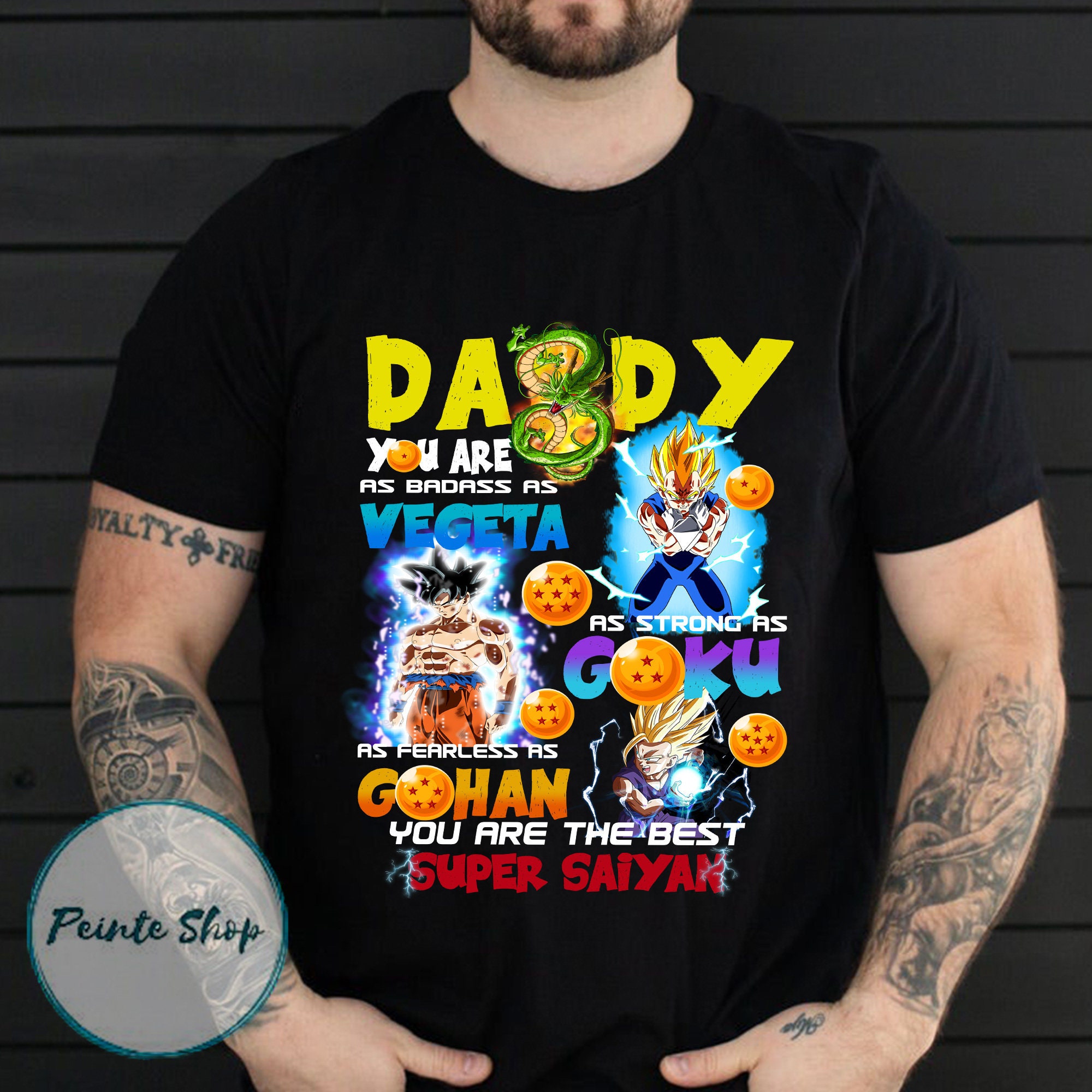 Discover Daddy You Are The Best Super Saiyan Unisex T-shirt, Vegeta Gohan Goku, Best Dad Shirt