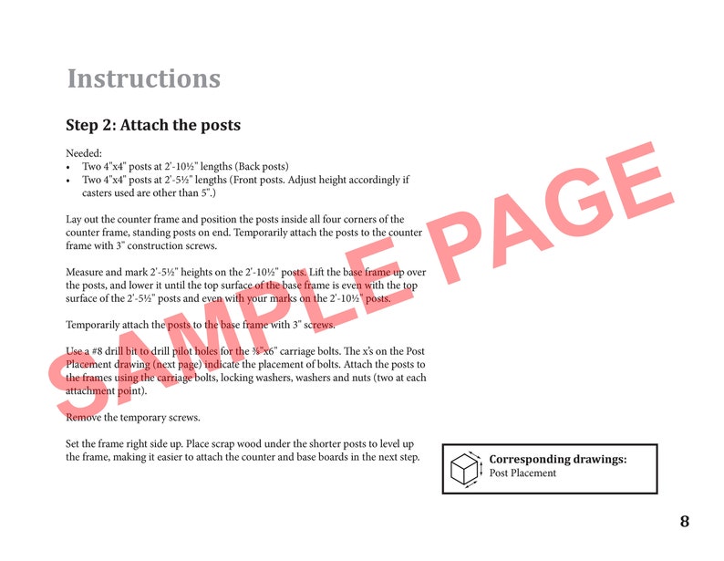 Sample of page included in digital download. Step 2 page.