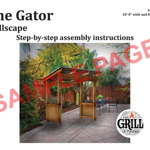 Image of a sample page from these downloadable assembly instructions. Cover page.