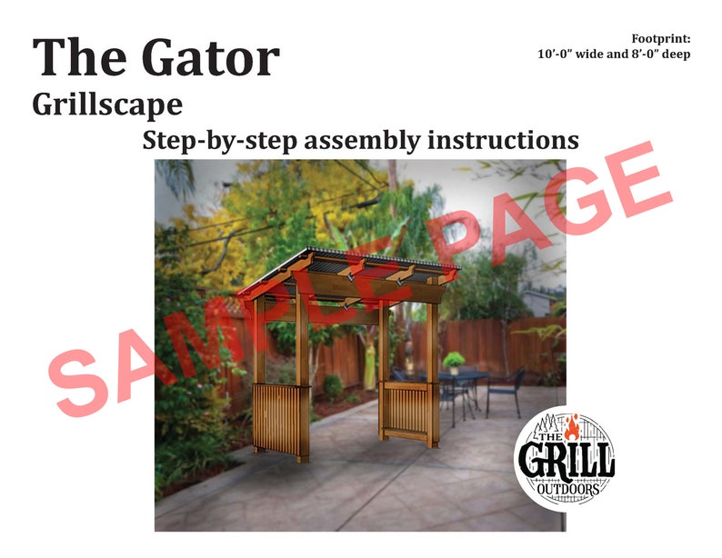 Image of a sample page from these downloadable assembly instructions. Cover page.