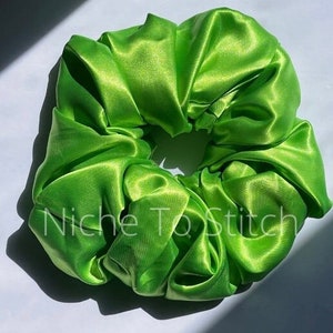 Bright Green X-Large Scrunchies
