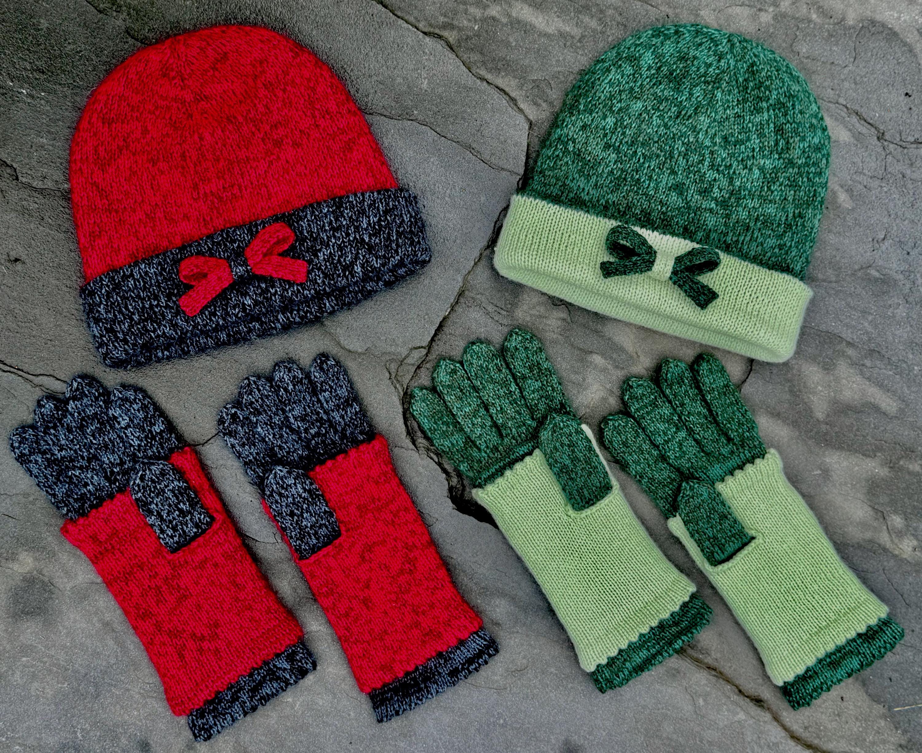 Ladies Winter Hat and Glove Set - Etsy