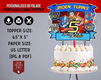Beyblade Cupcake Topper Etsy Beyblade Cupcake Topper Etsy
