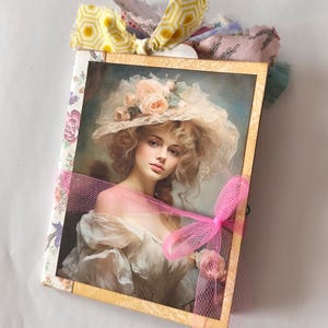 JUNK JOURNAL - Junk Journal, Keepsake, Memories, Diary, Journal, Ephemera, Flowers, Butterflies, Victorian Ladies