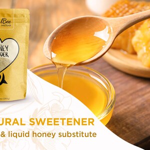 HONEY POWDER 10 oz - Natural Sweetener - Sugar Substitute immagine 5