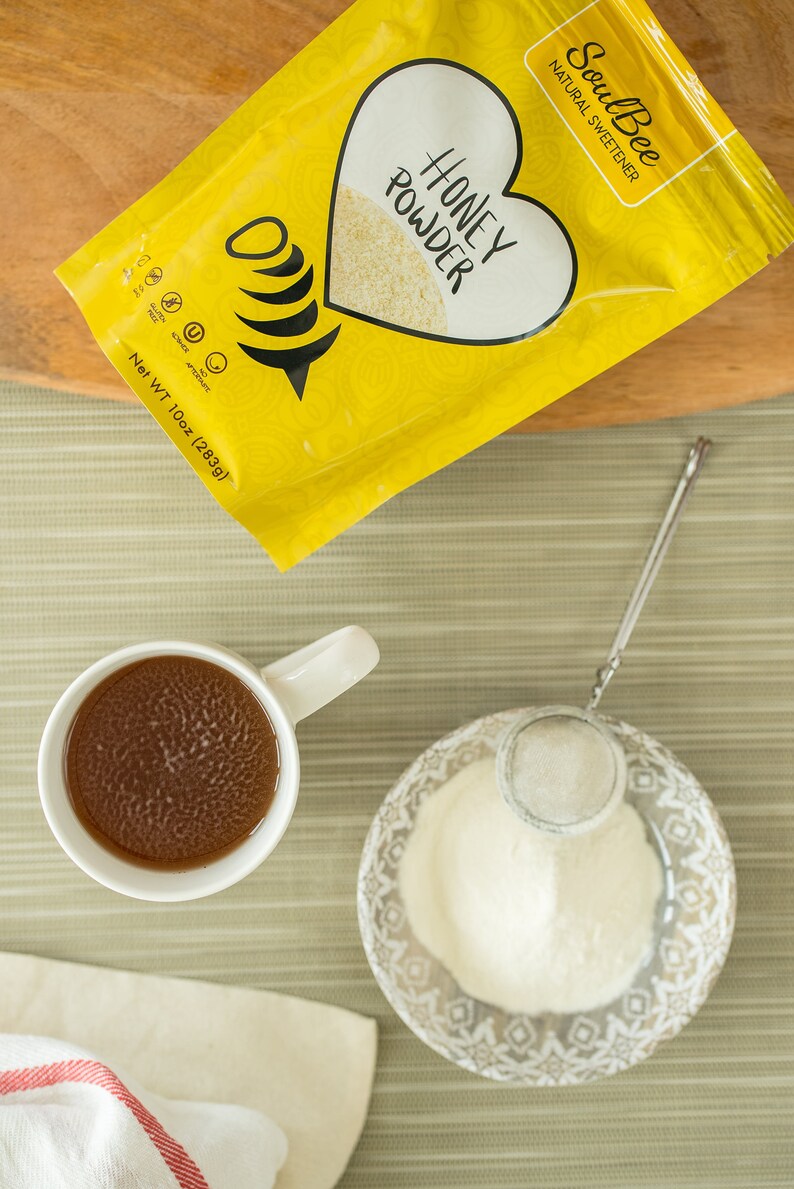 HONEY POWDER 10 oz - Natural Sweetener - Sugar Substitute immagine 4