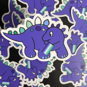 SteGAYsaurus | Dinosaur Pride Stickers | Gay Pride