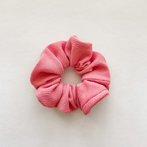 Coral Hair Scrunchie
