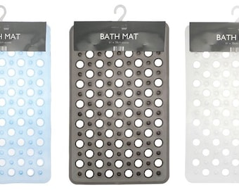 Retro Design PVC Bath Mats 61x38cm - Assorted Colours