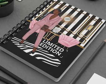 Boss Black Girl Spiral Notebook, Limited Edition Journal for Black Women, Business Owner and Coworker Appreciation Gift