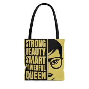 Affirmation Tote Bag |Canvas Tote Bag | Woman Shoulder Bag |Gift for Women | Black Girls Tote Bag | Gift for Her