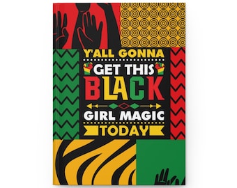 Get this Black Girl Magic Journal - Journals for Black Women - Hardcover Writing Journal - Afrocentric Gift for Her