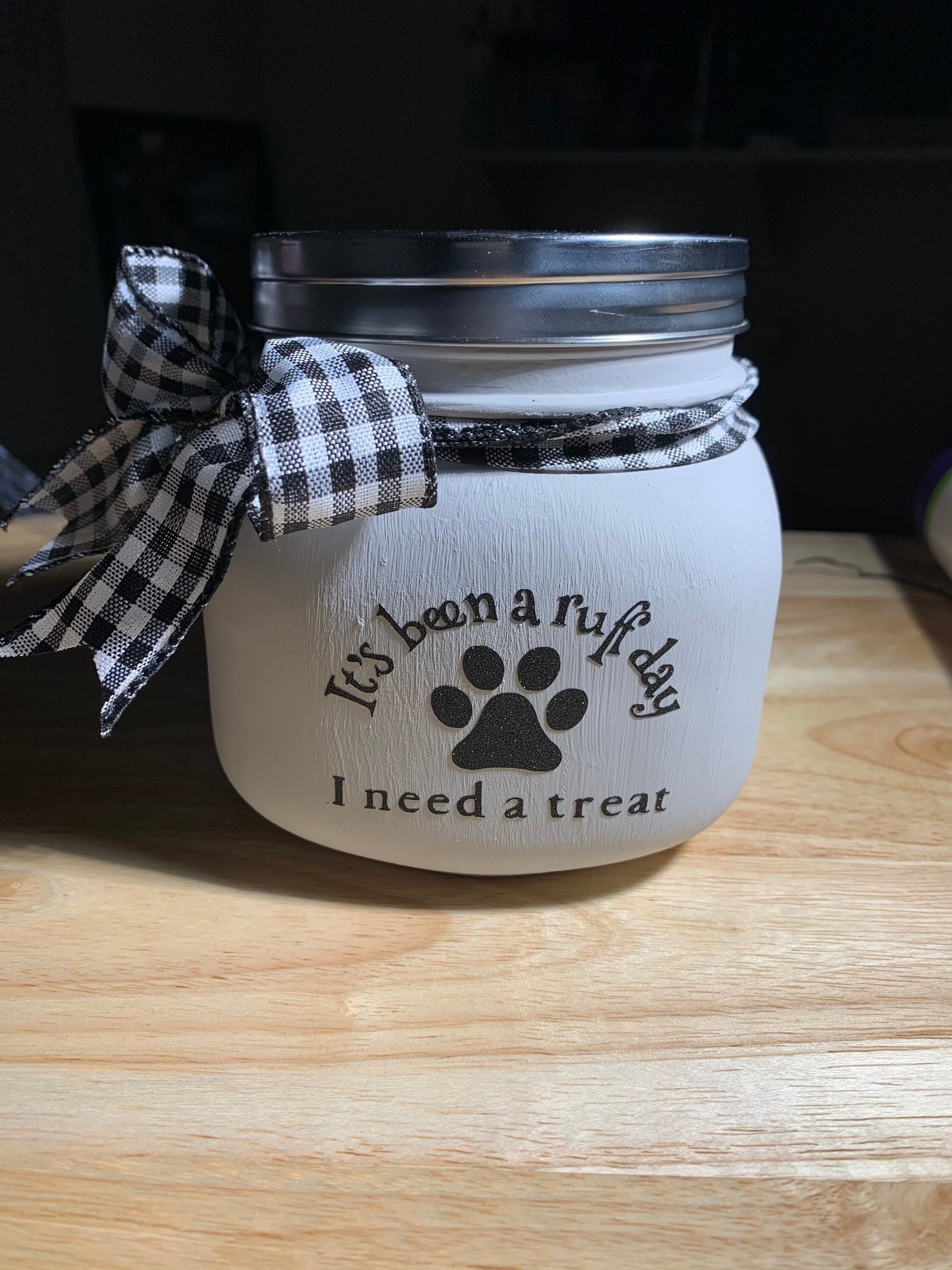 Customizable Pet Treat Jar Etsy