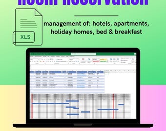 Excel gestione Prenotazioni Camere Bed & Breakfast Casa Vacanze Hotel Appartamenti stanze alloggi avviso overbooking Booking Airbeb
