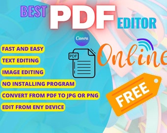 PDF Editor Online free account canva edit create edit printable and share documents projects with images icons gif convert jpg software