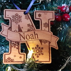 Personalized Alphabet Christmas decorations. zdjęcie 1