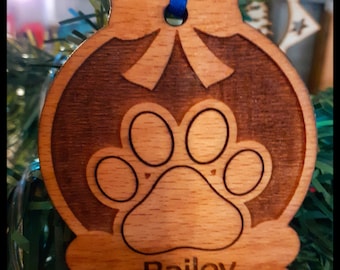 Personalized Dog Christmas Decoration