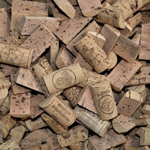 Pre-Cut Wine Corks - Cork Halves for Crafts can be used in Corkboards - Wall decor - Art with corks • MA002