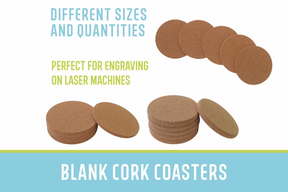 Blank Cork Coasters - Cork coasters for crafts - Cork coasters bulk • MA005