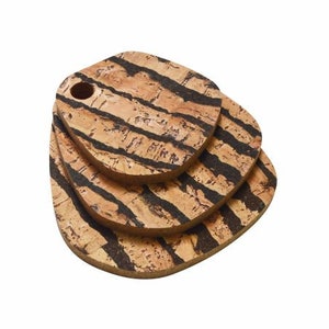 Cork Hot Pads Cork Trivet in Square and Round shape, Chunky Hot Pads Natural Cork Cork hot pot holders MA008 image 9