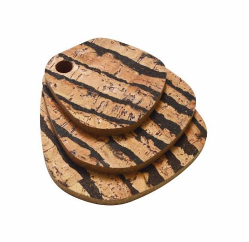 Cork Hot Pads Cork Trivet in Square and Round shape, Chunky Hot Pads Natural Cork Cork hot pot holders MA008 image 9