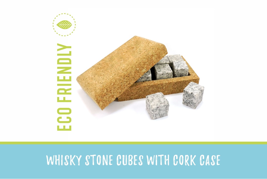 Stone Ice Cubes Bar Ware Granite Ice Cube Set Whiskey Etsy