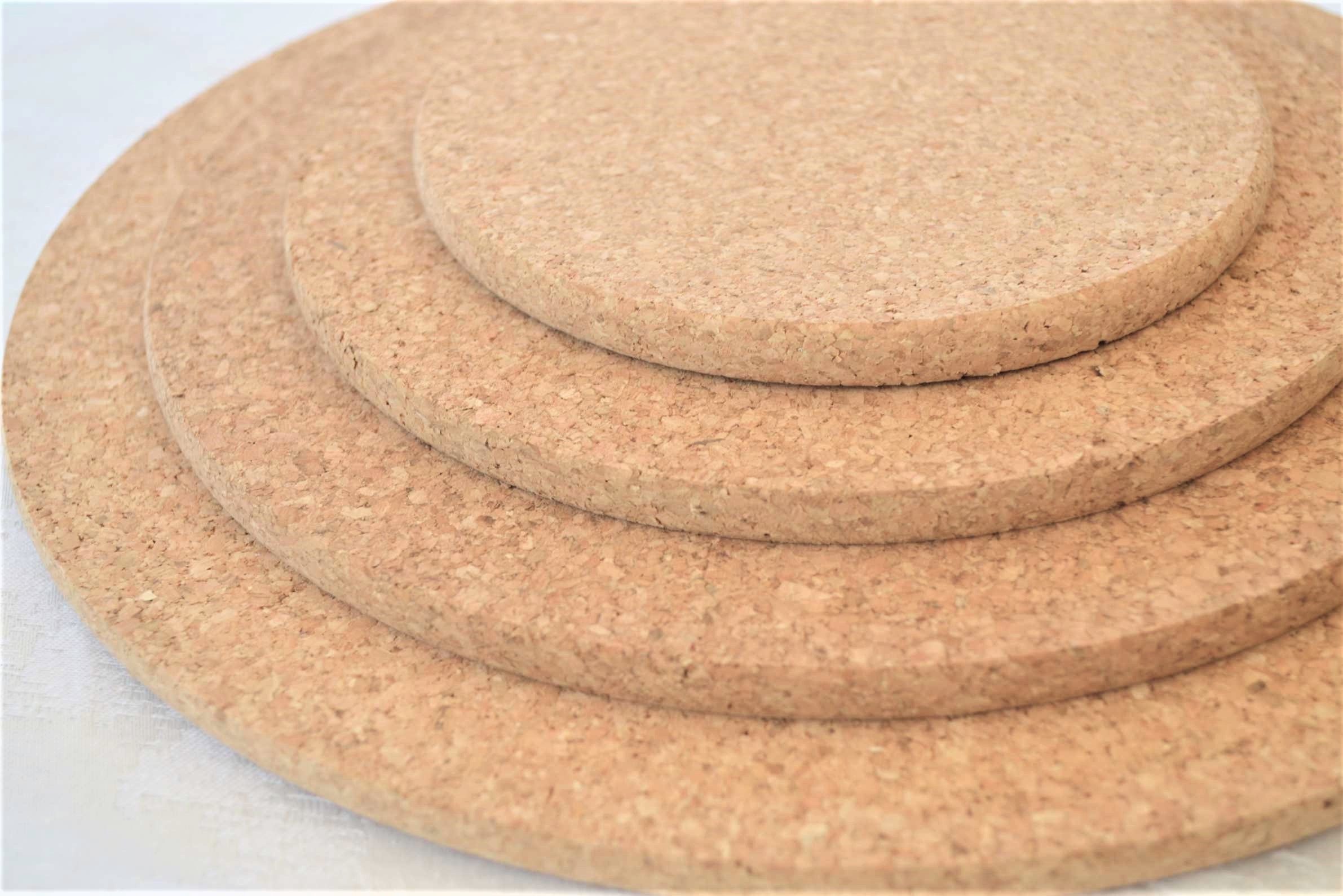 Cork Hot Pads Cork Trivet in Square and Round Shape Chunky Etsy Australia