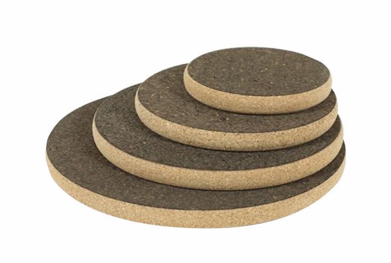 Cork Hot Pads Cork Trivet in Square and Round shape, Chunky Hot Pads Natural Cork Cork hot pot holders MA008 image 7