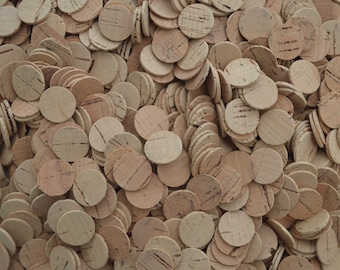 Round slices of natural corks for Crafts, Wall Decor, Art and more • MA022