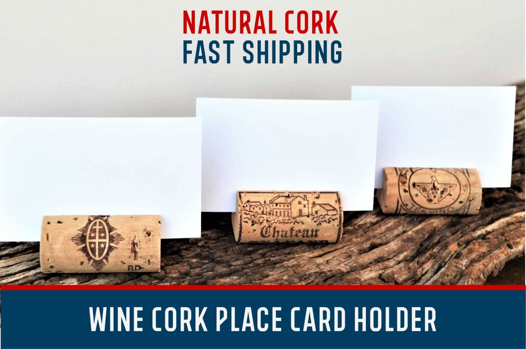 Wine Cork Place Card Holder Wine Themed Wedding Vineyard Wedding Cork