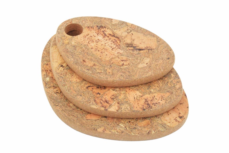 Cork Hot Pads Cork Trivet in Square and Round shape, Chunky Hot Pads Natural Cork Cork hot pot holders MA008 image 8