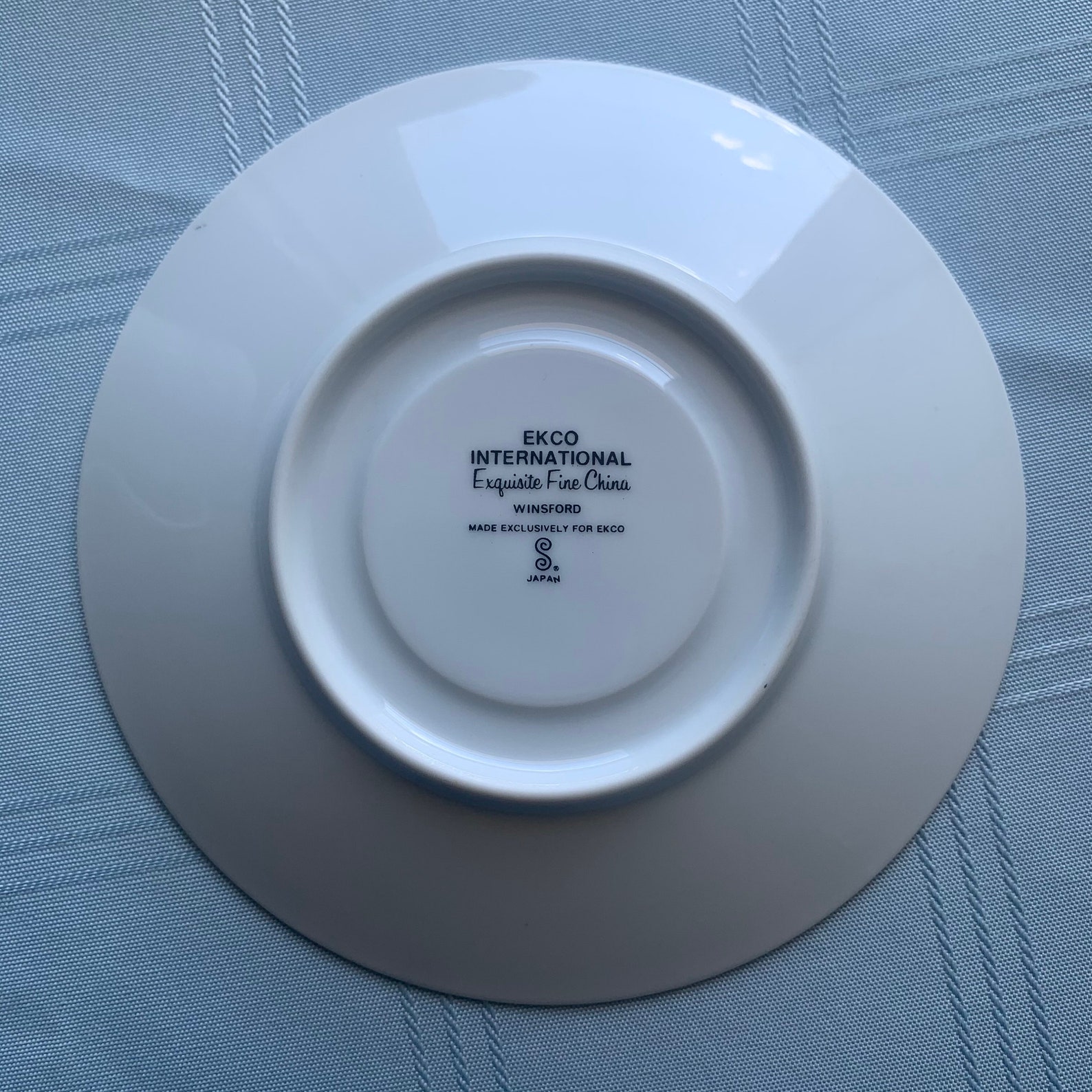 Ekco International Exquisite Fine China Winsford Tea Cup & Saucer Set of 2 Vintage Made in Japan