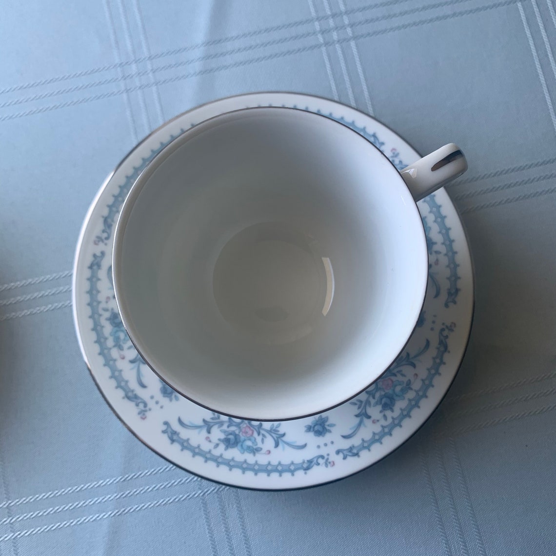 Ekco International Exquisite Fine China Winsford Tea Cup & Saucer Set of 2 Vintage Made in Japan