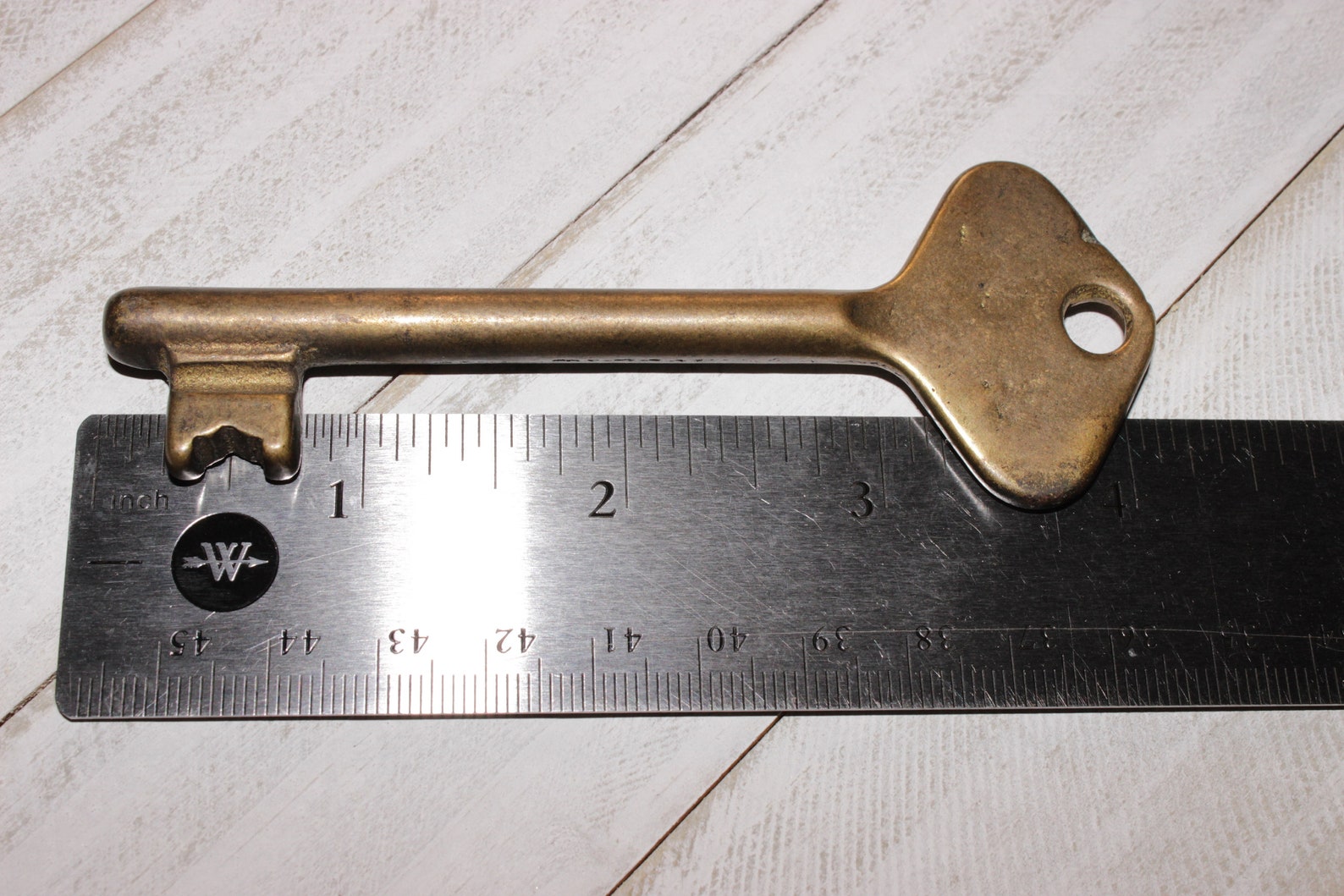Authentic Antique Ornate Brass Ship Cabin Skeleton Key Vintage Etsy