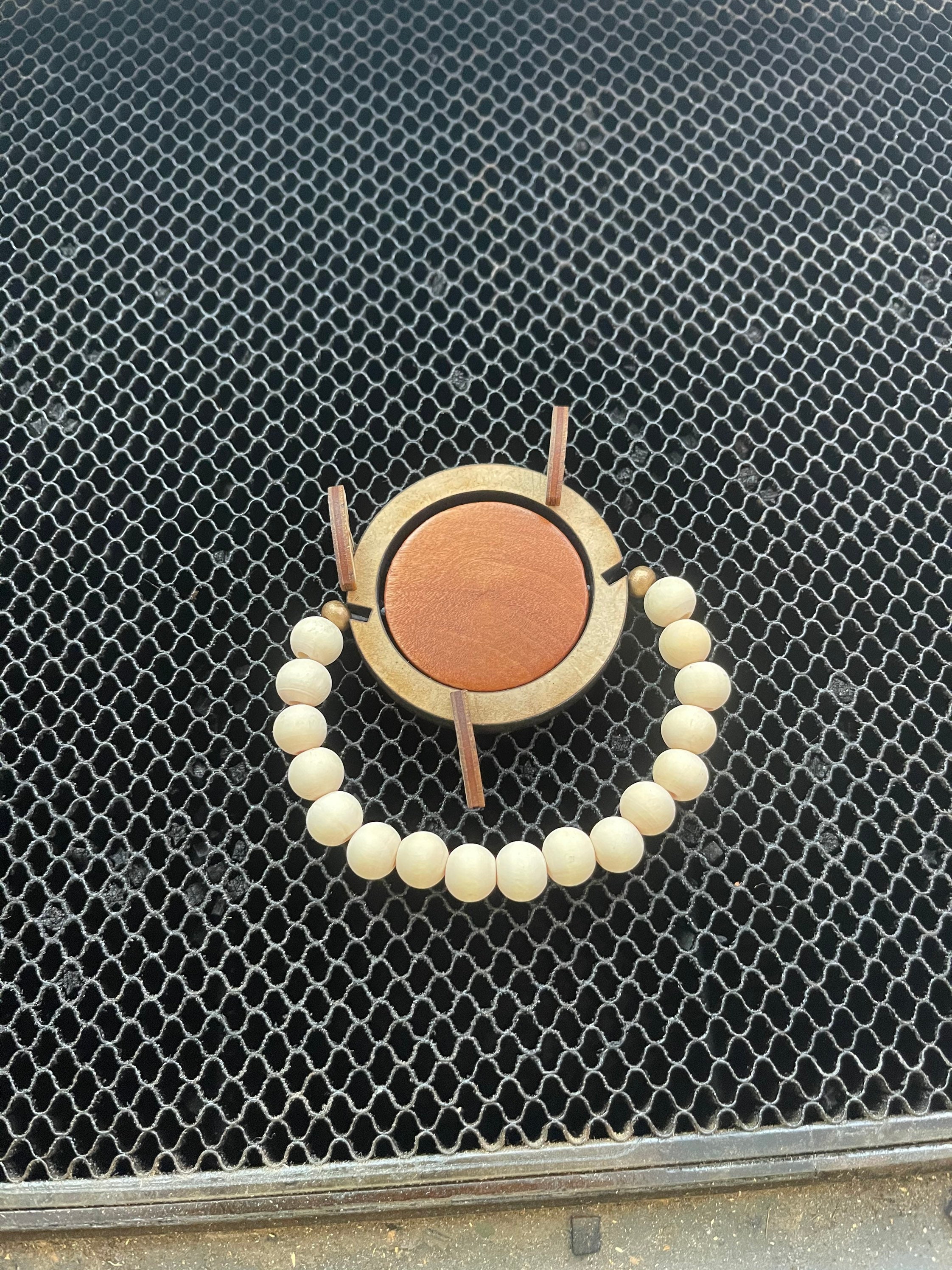 Beaded Bracelet Jig. Wood Medallion Keychain Jig for the Etsy