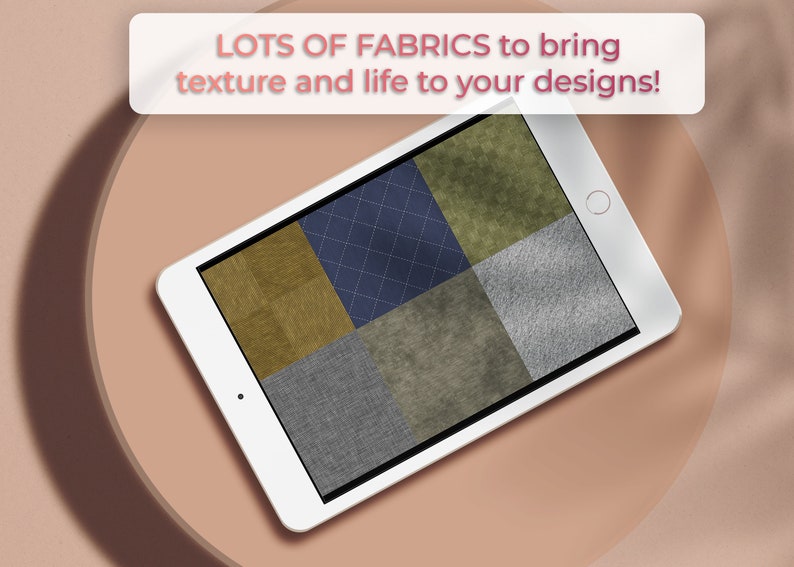 Fabric Procreate Brushes Fabric Textures Procreate Brush Etsy