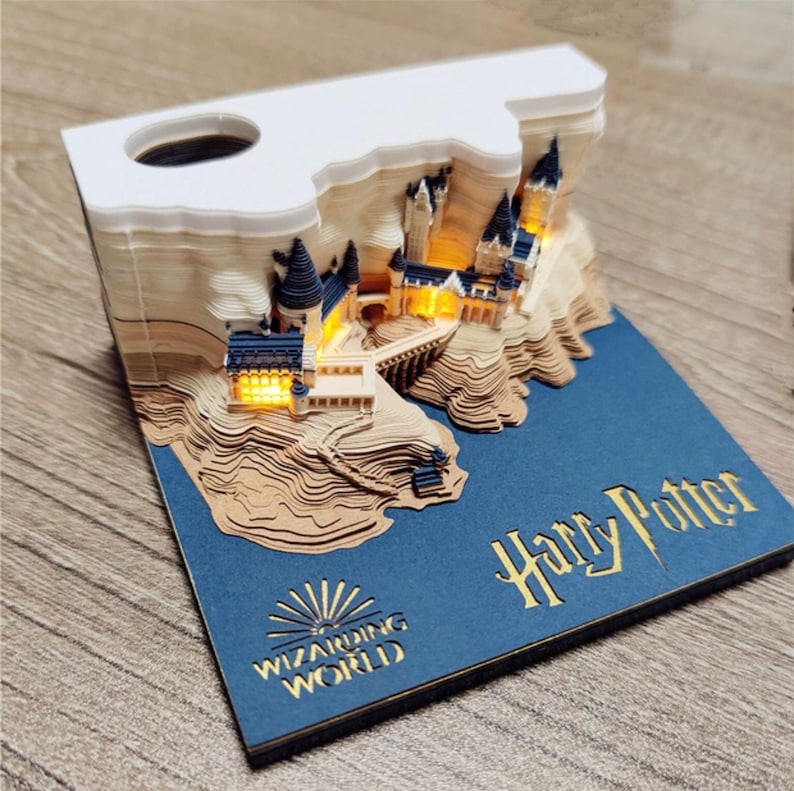 Harry Potter Hogwarts weekly calendar with light effect Etsy