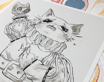 Hamlet Cat Print