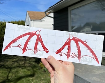 Devil Wings Vinyl Decal