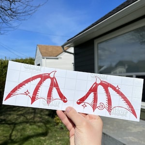 Devil Wings Vinyl Decal
