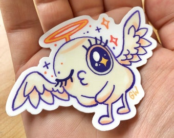 Angel Puff Clear Sticker