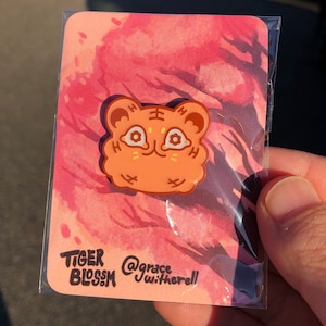 Tiger Blossom Enamel Pin