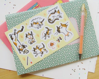 Calico Cat Sticker Sheet